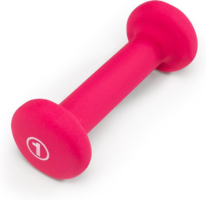 Marcy Colored Neoprene Dumbbell (Sold in Singles or Set) Hand Weights, Exercise Free Weights for