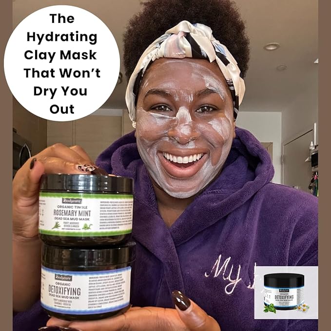 Organic Detoxifying Dead Sea Mud Mask A Whipped Mineral Clay A Evening Primrose Jojoba Rosehip and