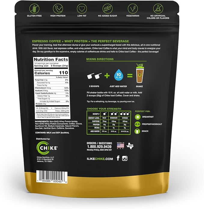 Chike Chocolate Caramel High Protein Iced Coffee, 20 G Protein, 2 Shots Espresso, 1 G Sugar, Keto