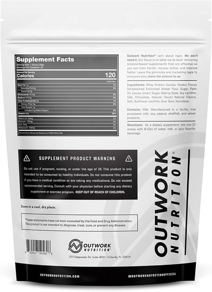 Outwork Nutrition Whey Isolate Protein Powder - Accelerates Muscle Building & Recovery - Low