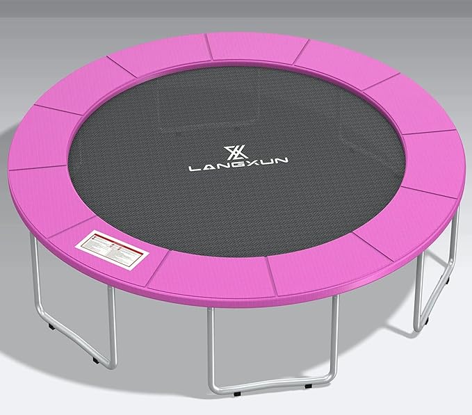 LANGXUN Universal Trampoline Repalcement Safety Pad, 8ft 10ft 12ft 14ft 15ft 16ft Waterproof