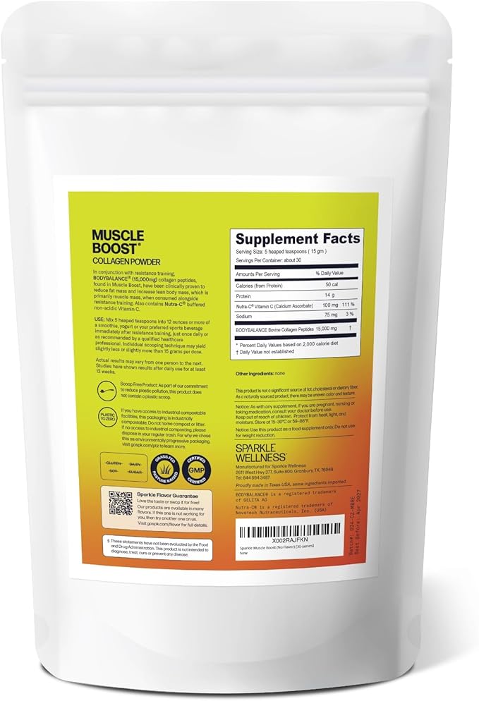 Muscle Boost (No Flavor) [30-Serves] | Collagen Supplement Powder with Hydrolyzed BODYBALANCE