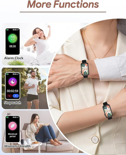 Fitness Tracker, Fitness Watches for Women Men with Heart Rate Monitor Blood Oxygen Sleep Tracker