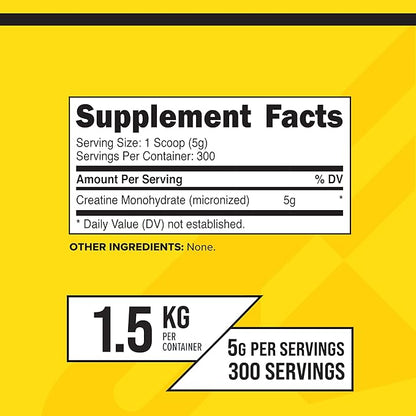 Primaforce Creatine Monohydrate Supplement – 1.5 KG - Micronized Powder