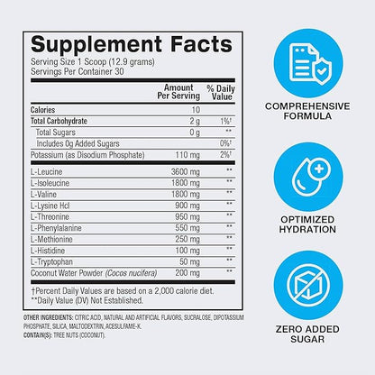 BPI Sports Essential Amino Acids EAA Powder - Pre, Intra & Post Workout Drink - BCAA Powder for Men