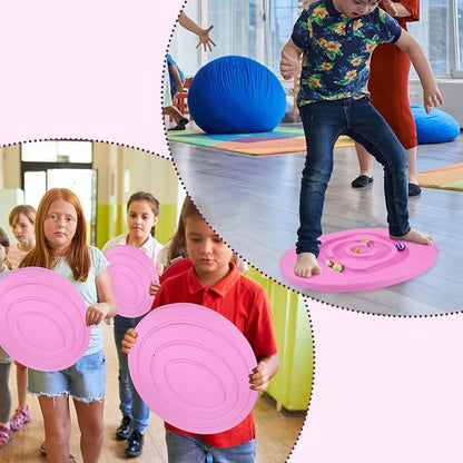 Maze Balance Board for Kids Plastic Wobble Rocker Balance Board with Mini Balls Load 170lb for