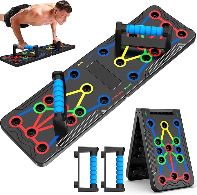 Solid Push Up Board 15 in 1 Home Workout Equipment Multi-Functional Pushup Stands System Fitness