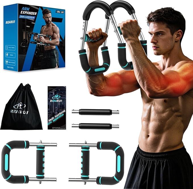 Twister Arm Trainer, Adjustable 5 Resistance Levels (40-130 lbs) Chest & Arm Workout Equipment for