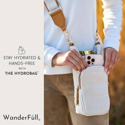 WanderFull® Original HydroBag® Collection, Water Bottle Holder w/Strap & Phone Pocket, Hands-Free