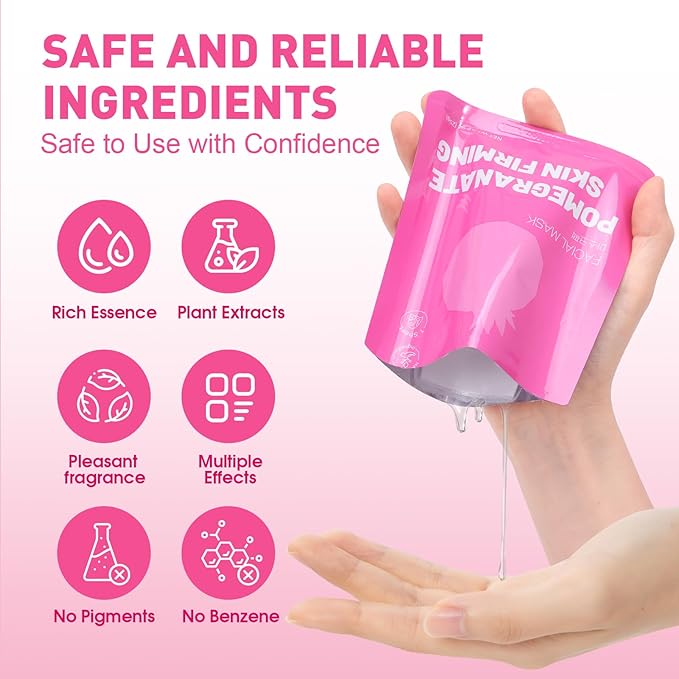 12 Pack Collagen Hydrating Face Masks Skincare, Sheet Face Mask for All Skin Types, Facial Masks