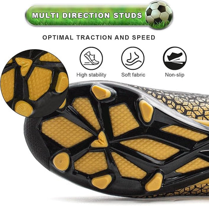 RUNIC Kids Soccer Cleats for Boys and Girls - Small and Big Kid Athletic Outdoor Football Shoes