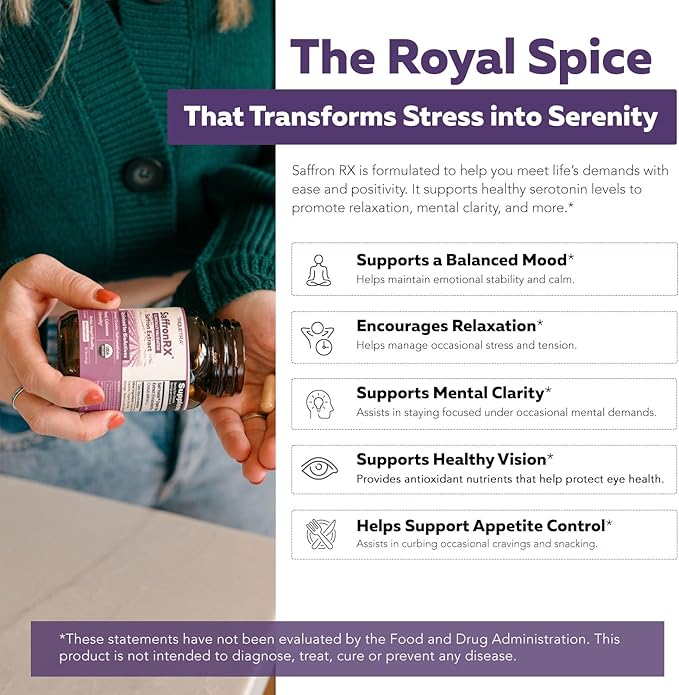 Organic Saffron Extract: Optimized Extract with Safromotivines, Safranal, and Crocins – Clinically