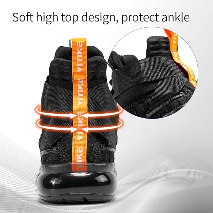 JMFCHI Kids Basketball Shoes High-top Sports Shoes Sneakers Durable Lace-up Non-Slip Running Shoes