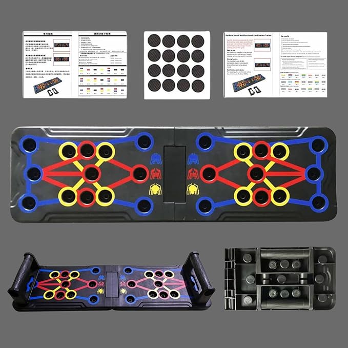 Push Up Board, Portable 25-In-1 Push up Board for Men, | Pilates Bar & Fitness Accessories with