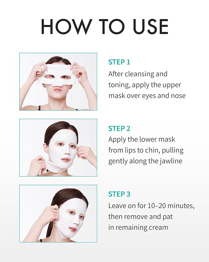 REJURAN® Perfect V Tighter Dual-Sheet Lifting Sheet Mask, c-PDRN® (4ea) ??Face & Jawline Lifting