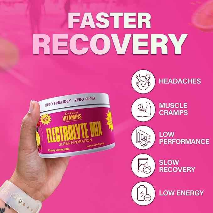 Dr. Price’s Electrolyte Mix | Sugar-Free Hydration Powder with 72+ Trace Minerals | No Sugar