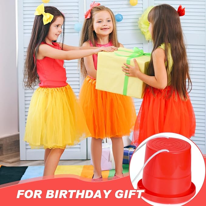 Hungdao 12 Pairs Balancing Stilts for Kids Walking Bucket Stilts Plastic Walking Toy with