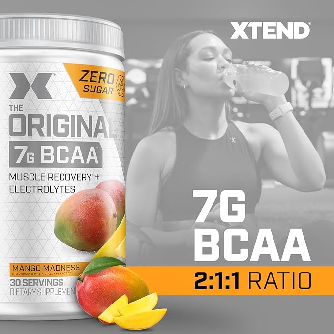 Xtend XTEND Original BCAA Powder 7g BCAA and 2.5g L-Glutamine, Sugar Free Post Workout Muscle