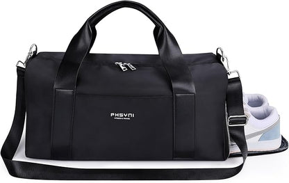 Gym Bag for Women with Shoe Compartment & Wet Pocket - Duffle Bag for Travel Sports Fitness Workout