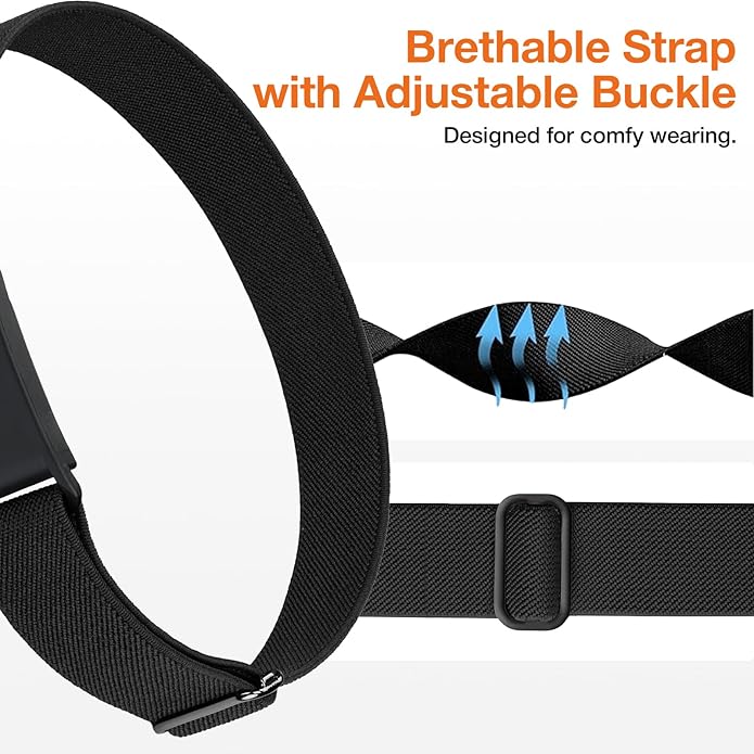 Arm Band Compatible with Whoop 5.0 Bicep Band, Soft Breathable Nylon Adjustable Strap with Case for