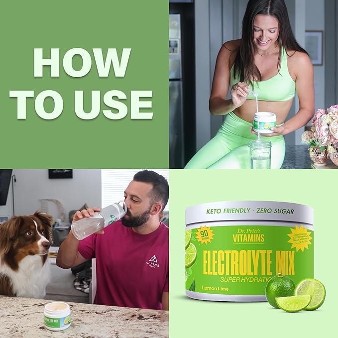 Dr. Price’s Electrolyte Mix | Sugar-Free Hydration Powder with 72+ Trace Minerals | No Sugar