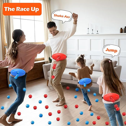 Skirfy Party Shaking Swing Balls Game Set for Kids Adults,Backyard Family Toy with 40 Balls