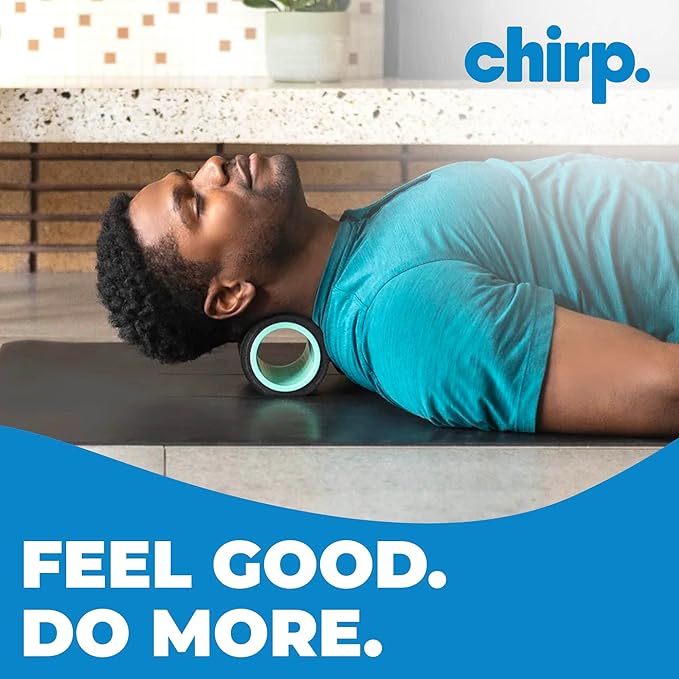 Chirp Wheel Foam Roller ??Targeted Back & Neck Relief, Lumbar Spine Stretcher, Spinal Decompression