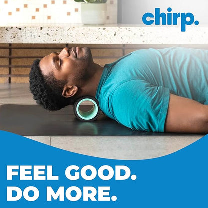 Chirp Wheel Foam Roller ??Targeted Back & Neck Relief, Lumbar Spine Stretcher, Spinal Decompression