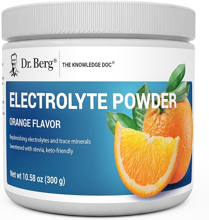 Dr. Berg Zero Sugar Hydration Keto Electrolyte Powder - Enhanced w/ 1000 mg of Potassium & Real