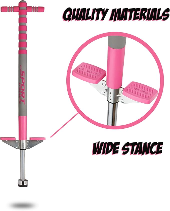 New Bounce Pogo Stick for Kids - Pogo Sticks, 40 to 80 Lbs - Sport Edition, Quality, Easy Grip