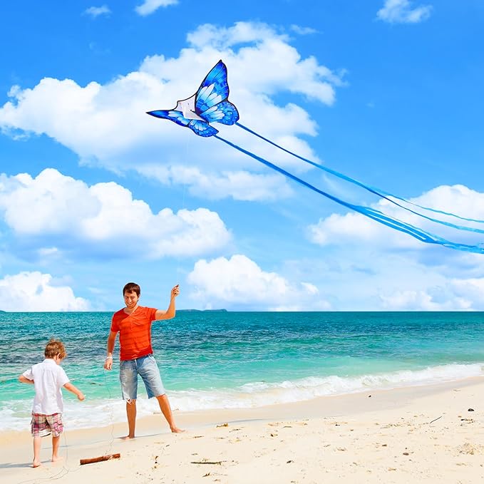 Xida Butterfly Kite for Kids & Adults, Easy to Fly, Ages 4-8, Large Kite with 300ft Handle, Perfect