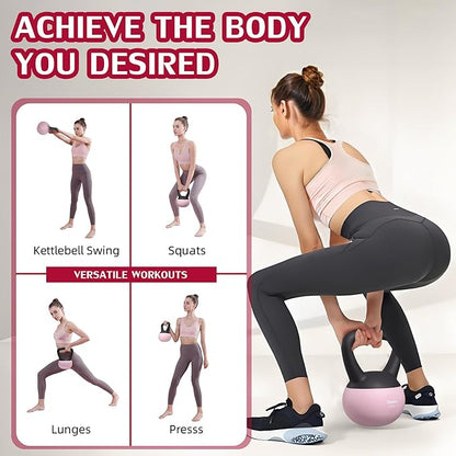 YIGUO Soft Kettlebell, Kettlebells 10 lb Anti-Slip Grip Weight for Home Workouts, Kettlebell for