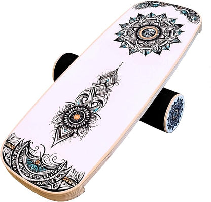 Kiin Balance Board Trainer, adjustable stoppers ??Indo Board, Balancing Board for Surfing, Core