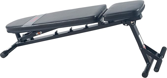 Sunny Health & Fitness Compact Premium Incline Bench Press Bar Rack Set & Optional Leg Extension