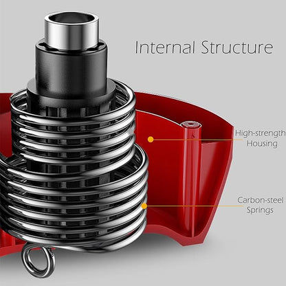 AB Wheel Roller with Resistance Spring, Automatic Rebound Exercise Abdominal Ultra-Wide Wheels