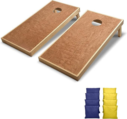 GoSports 4’ x 2’ Commercial Grade Cornhole Boards Set - Natural Wood Cornhole Boards, Choose from