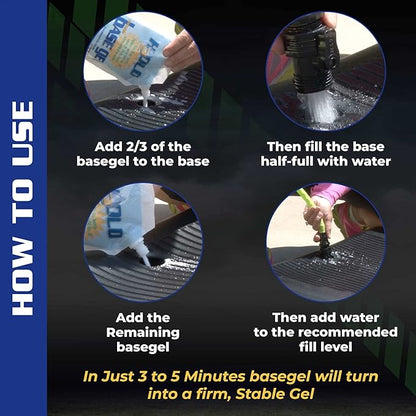 BaseGel Polymer for Basketball Goal and Outdoor Indoor Sign Hoops Bases, Perfect Replacement for