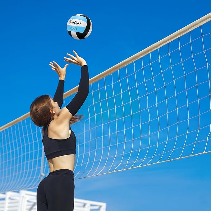 Beach/Water/Sand Volleyballs, Outdoor/Indoor Official Size, Soft Touch Volleyball for Beginners