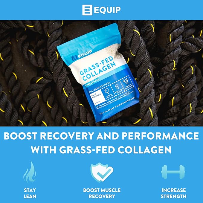 Equip Foods Grass Fed Collagen Powder | Hydrolyzed Bovine Collagen Peptides with Amino Acids |