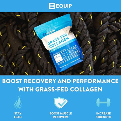 Equip Foods Grass Fed Collagen Powder | Hydrolyzed Bovine Collagen Peptides with Amino Acids |