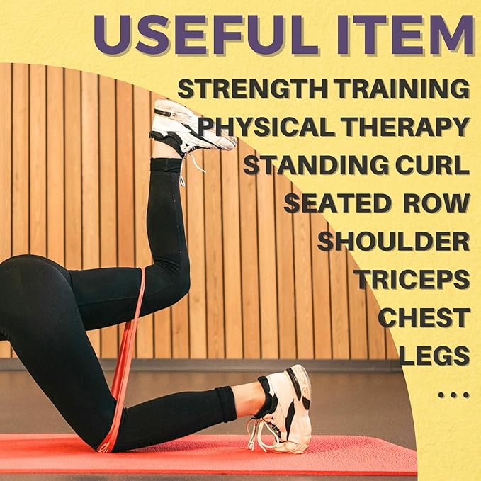 LEZER Resistance Bands - Pull Up Bands for Home Gym Fitness, Stretching, Physical Therapy &