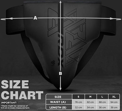 RDX Groin Protector for Boxing, Muay Thai, Kickboxing and MMA Fighting, Maya Hide Leather Abdo Gear