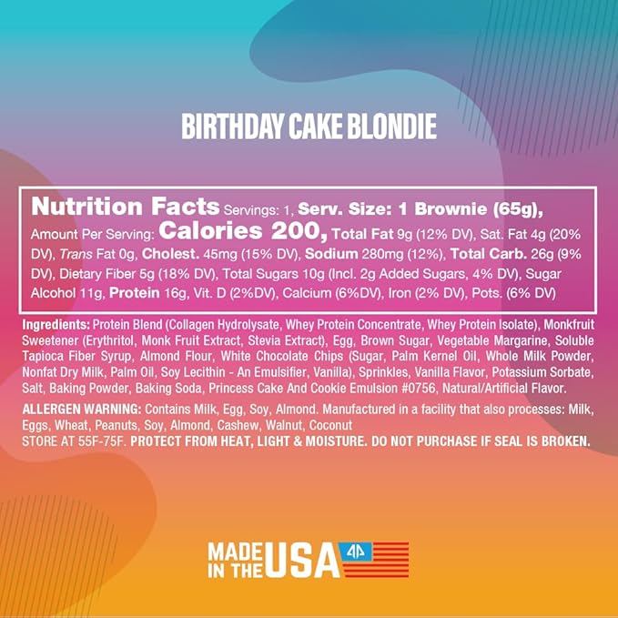 Prime Bites Protein Brownie from Alpha Prime Supplements | High Protein, Collagen Fortified Low