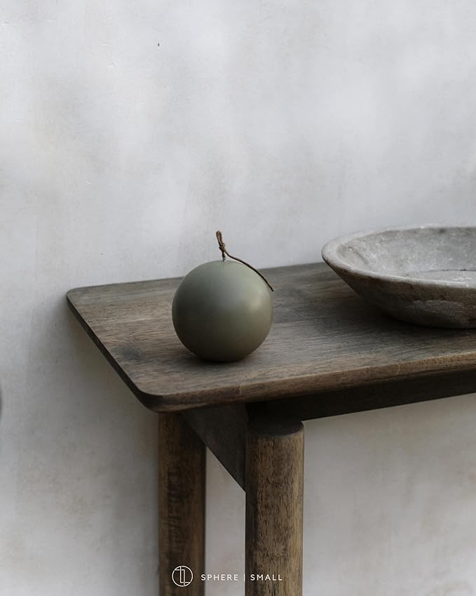 LAWA Sphere Candle - Beautiful Handmade Pillar Scented Soy Wax Elegant Aesthetic Candle
