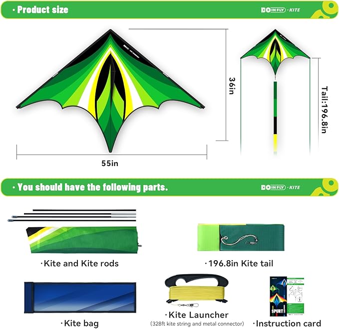 Triangular-Shaped Kite - Easy to Control, with an Eye-catching Design, it is Perfect for Outdoor