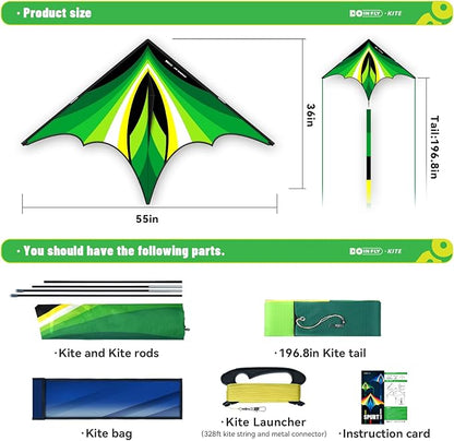 Triangular-Shaped Kite - Easy to Control, with an Eye-catching Design, it is Perfect for Outdoor