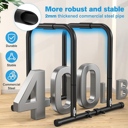 RELIFE REBUILD YOUR LIFE Dip Station Functional Heavy Duty Dip Stands Fitness Workout Dip bar