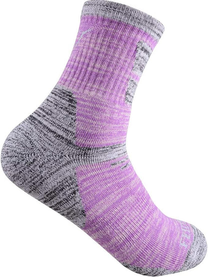 FEIDEER Hiking Walking Socks For Women, Multi-pack Outdoor Recreation Socks Moisture Wicking Crew