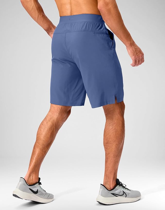 Men's Running Shorts with Zipper Pockets 9 Inch/ 7 Inch / 5 Inch Lightweight Quick Dry Gym Workout