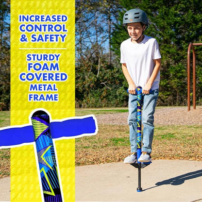 Flybar Jolt Pogo Stick for Kids Ages 6 and Up, 40 to 80 Pounds, Perfect for Beginners, Easy Grip